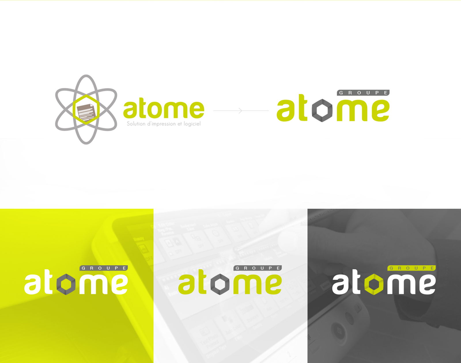 Refonte du logo Atome